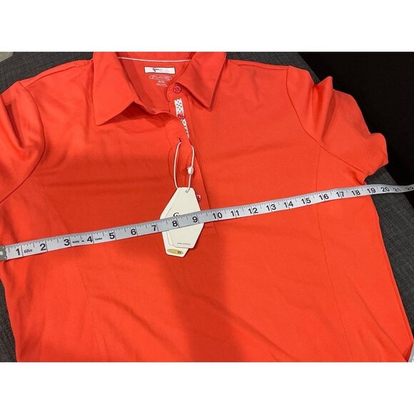 Greg Norman NWT Red Mens Play Dry Collared Golf Shirt Sz M - Picture 6 of 9